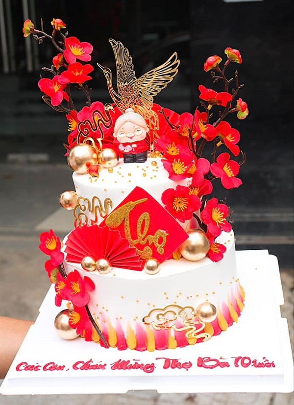 bánh kem mừng thọ 1