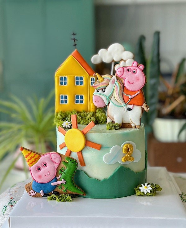 bánh sinh nhật heo peppa 9