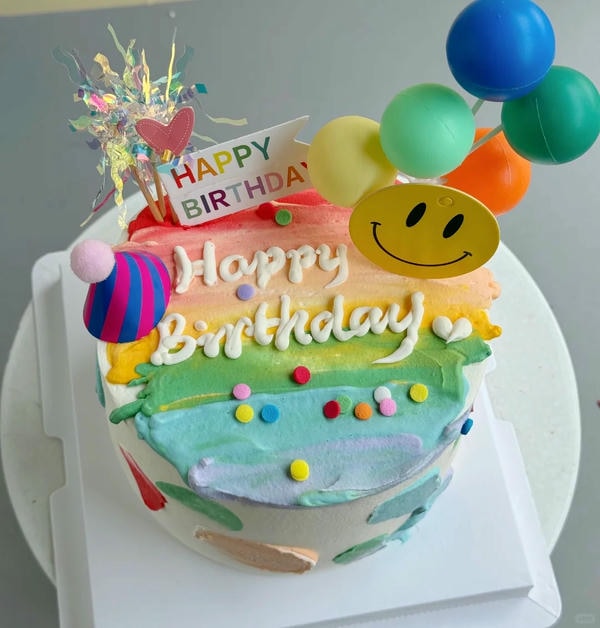bánh kem cầu vồng 10