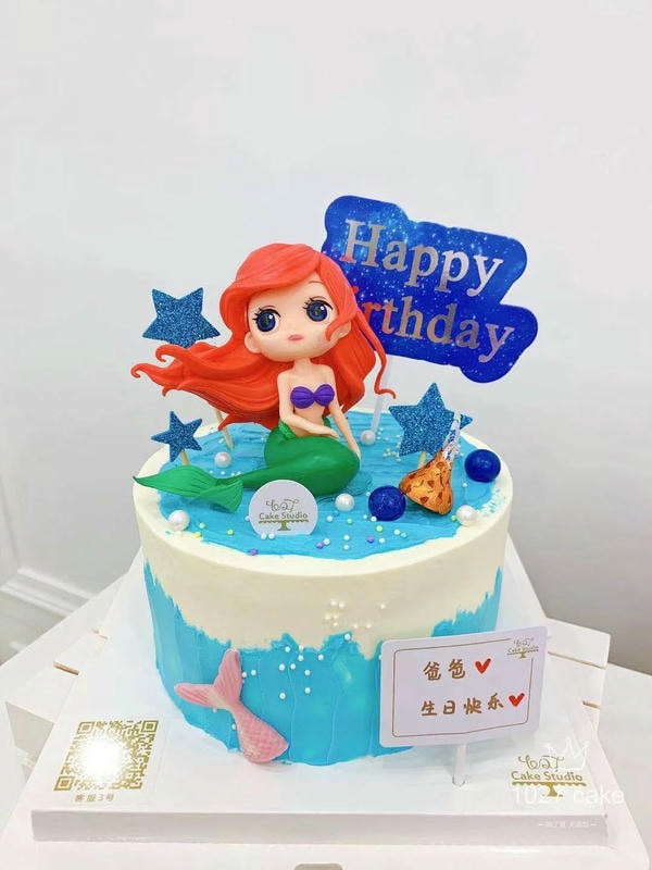 bánh sinh nhật nàng tiên cá 27