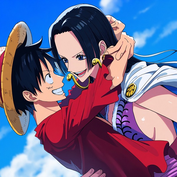 luffy x hancock 1