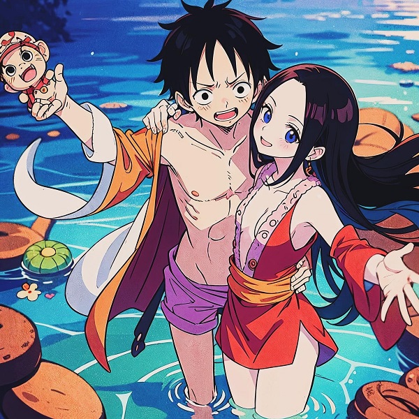 luffy x hancock 10