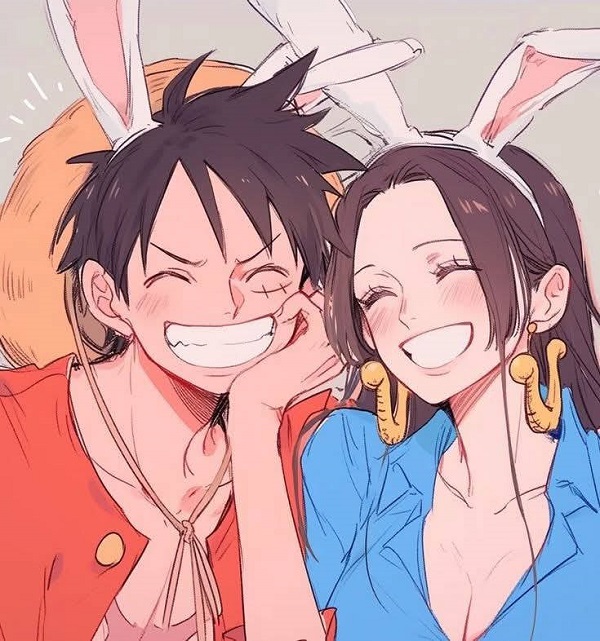 luffy x hancock 16