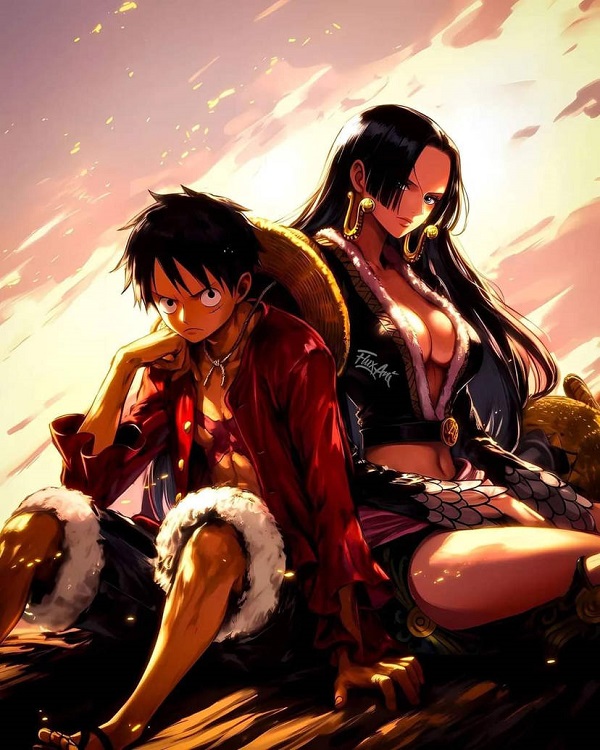 luffy x hancock 18