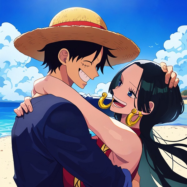 luffy x hancock 2
