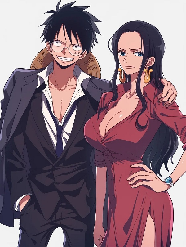 luffy x hancock 21