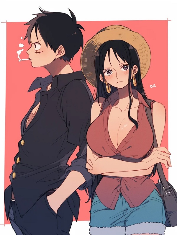 luffy x hancock 26