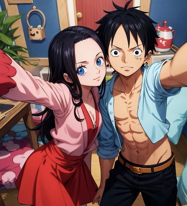 luffy x hancock 7