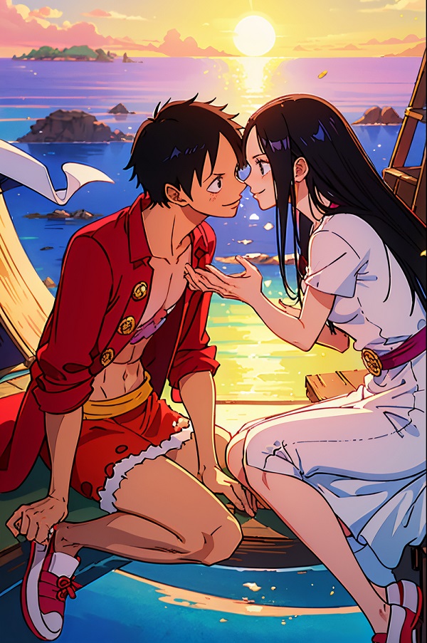 luffy x hancock 9