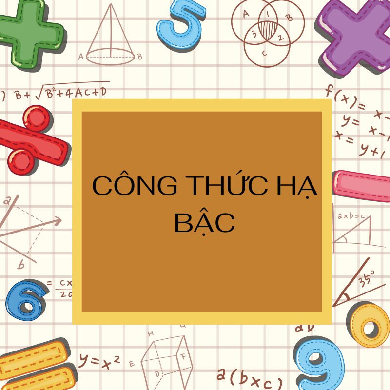 công thức hạ bậc
