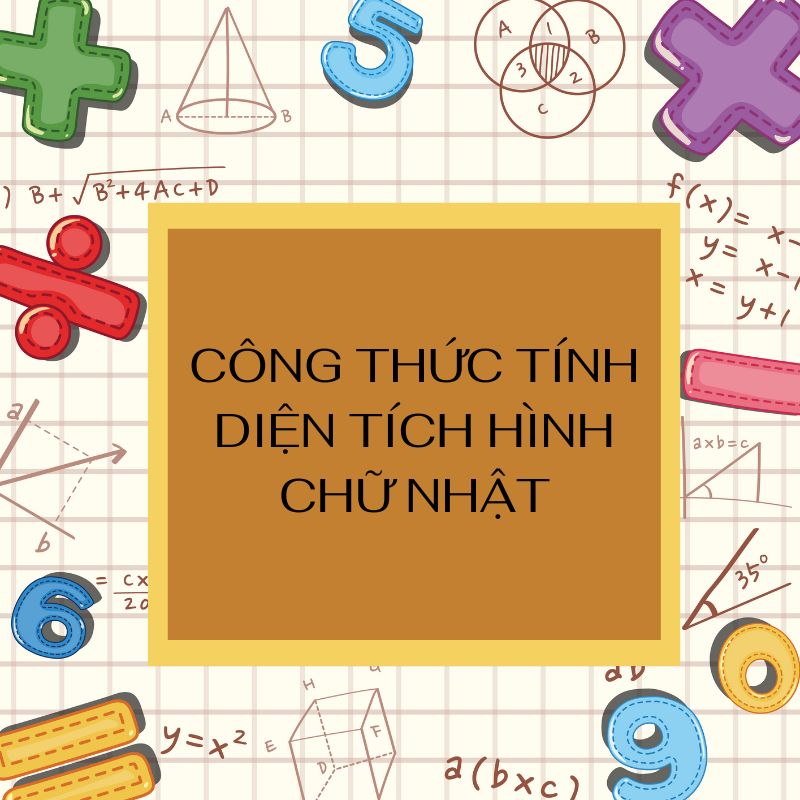 công thức tính diện tích hình chữ nhật