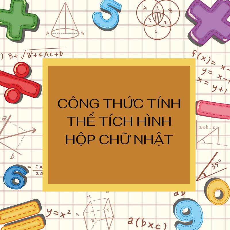 công thức tính thể tích hình hộp chữ nhật