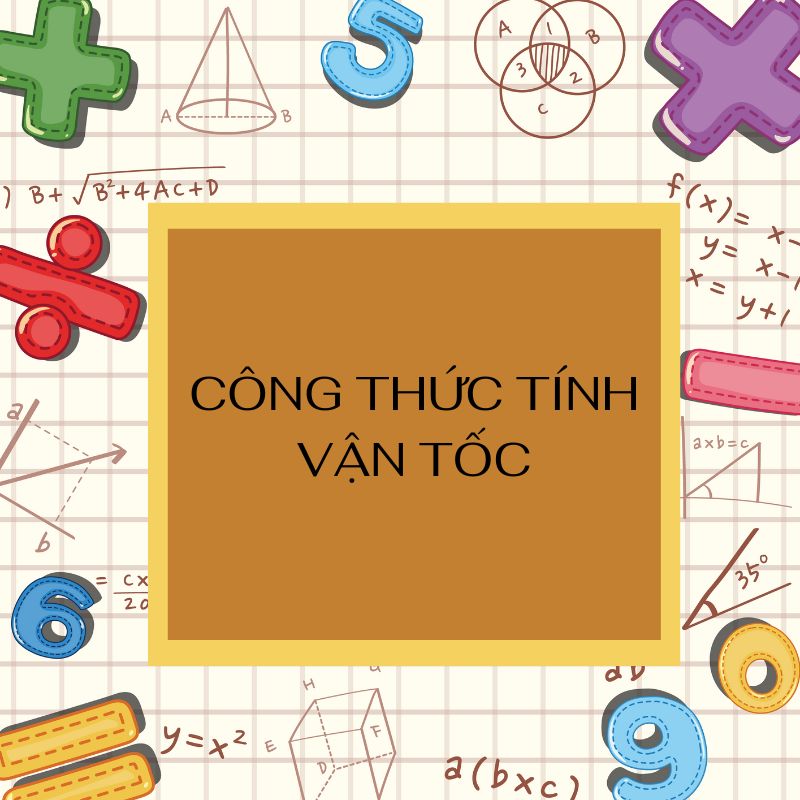công thức tính vận tốc