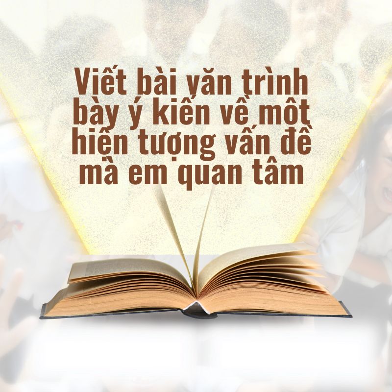 viết bài văn trình bày ý kiến về một hiện tượng vấn đề mà em quan tâm
