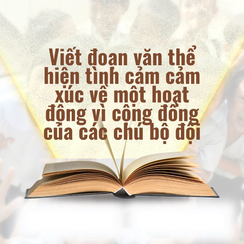viết đoạn văn thể hiện tình cảm cảm xúc về một hoạt động vì cộng đồng của các chú bộ đội