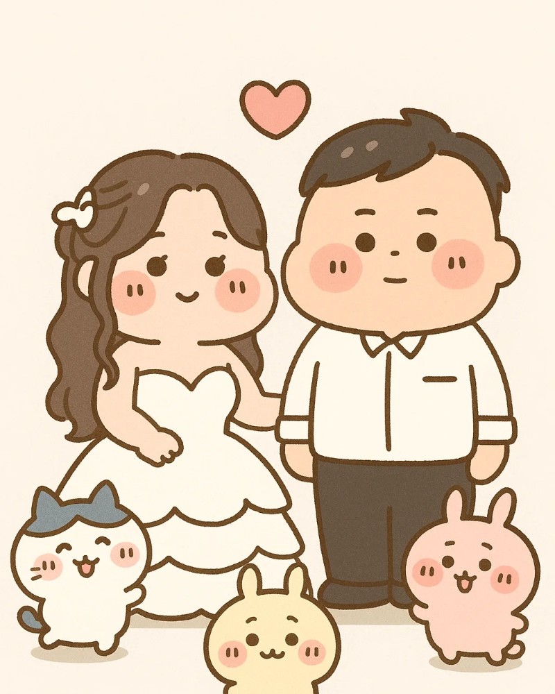 Ảnh cưới Anime cute