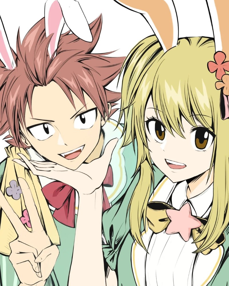 Hình ảnh Natsu và Lucy
