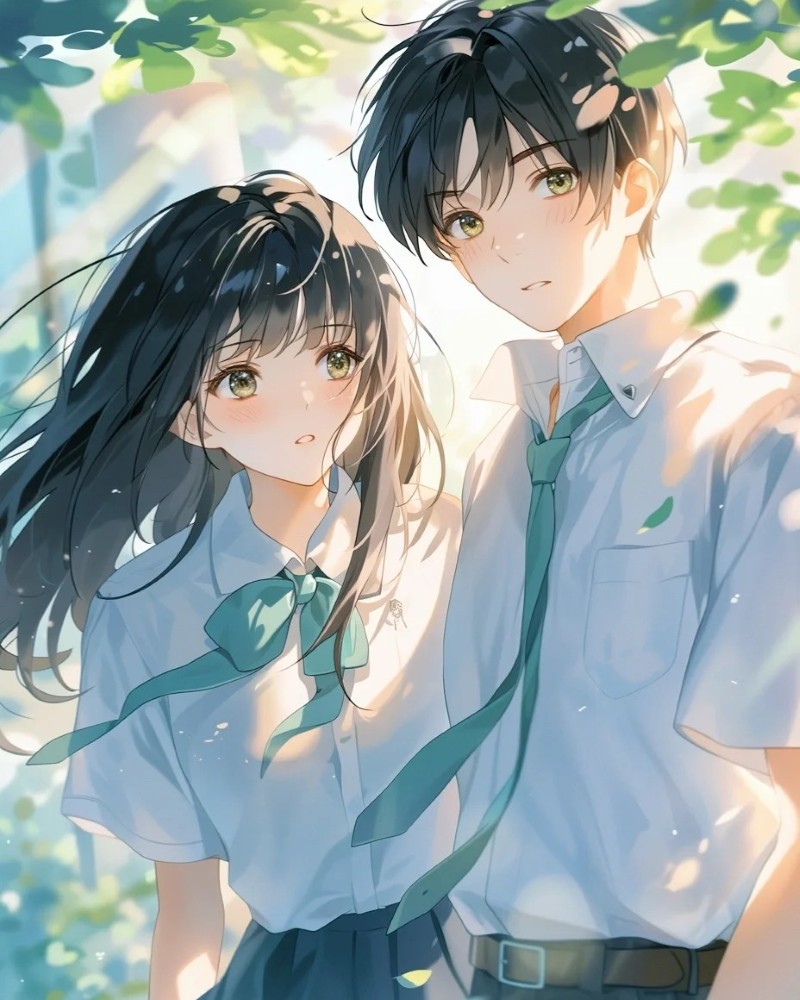 ảnh anime cặp đôi yêu nhau cute 27