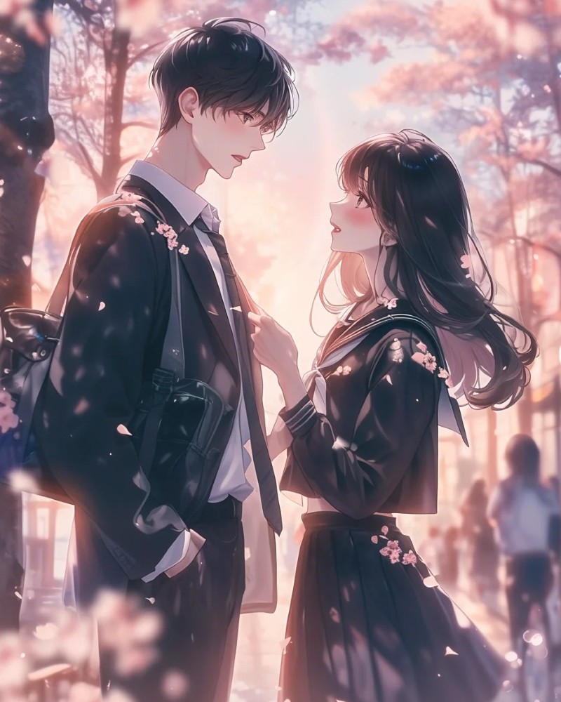 ảnh anime cặp đôi yêu nhau cute 28