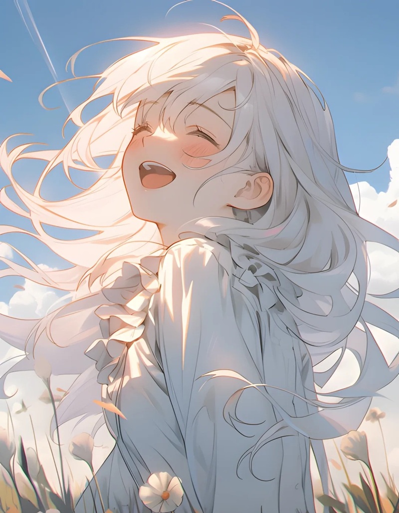 ảnh anime cười 16