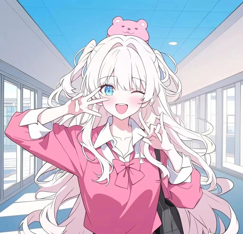 ảnh anime cười 24