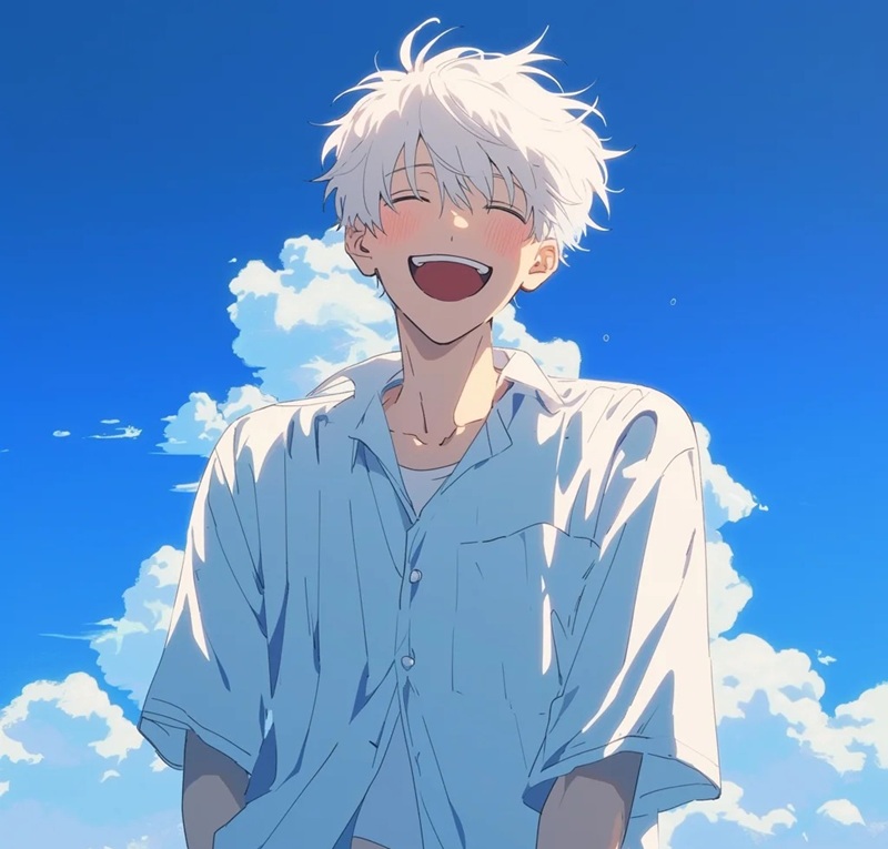 ảnh anime cười 28