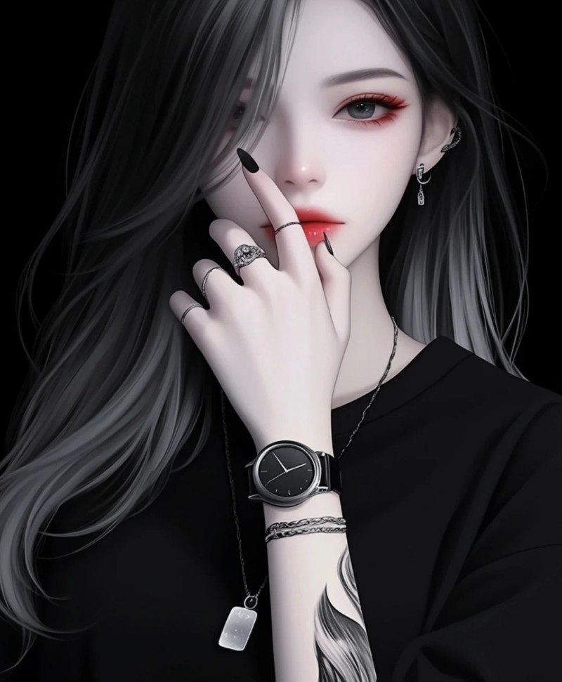 ảnh anime girl lạnh lùng vô cảm 19