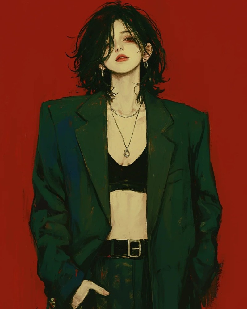ảnh anime girl lạnh lùng vô cảm 6
