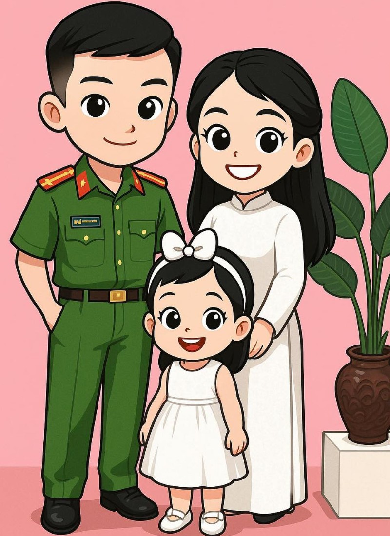 ảnh công an nhân dân chibi