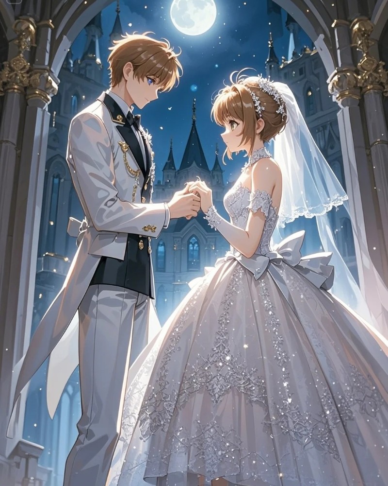 ảnh cưới anime 