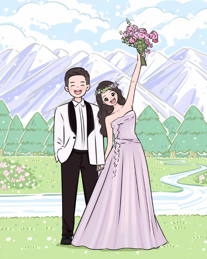 ảnh cưới anime 16