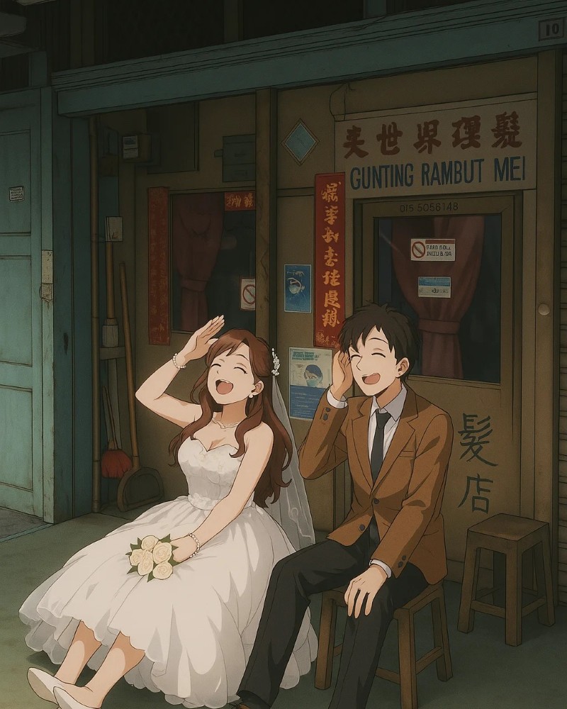 ảnh cưới anime 2