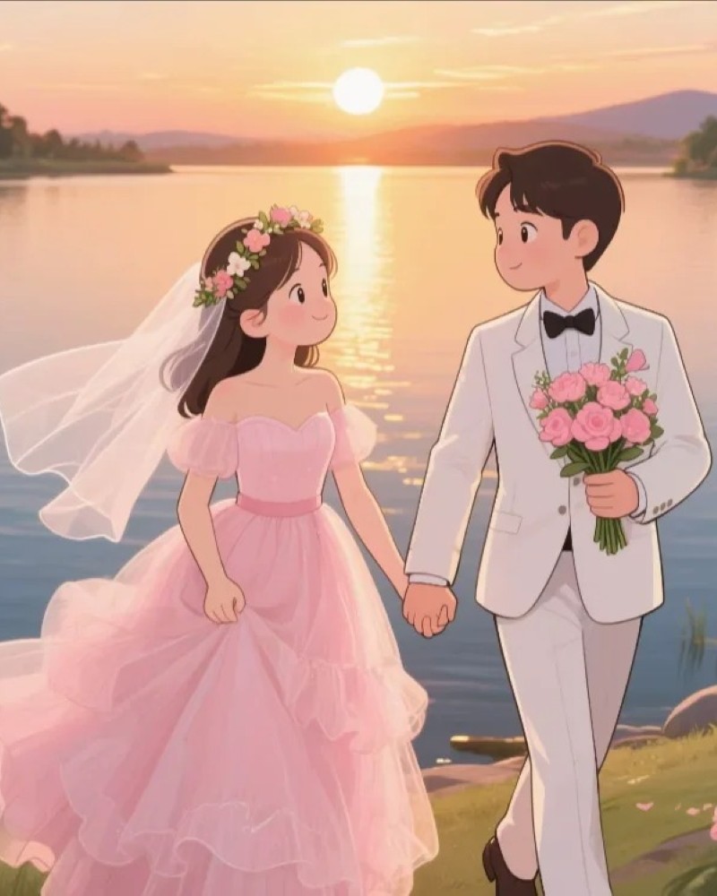 ảnh cưới anime 20