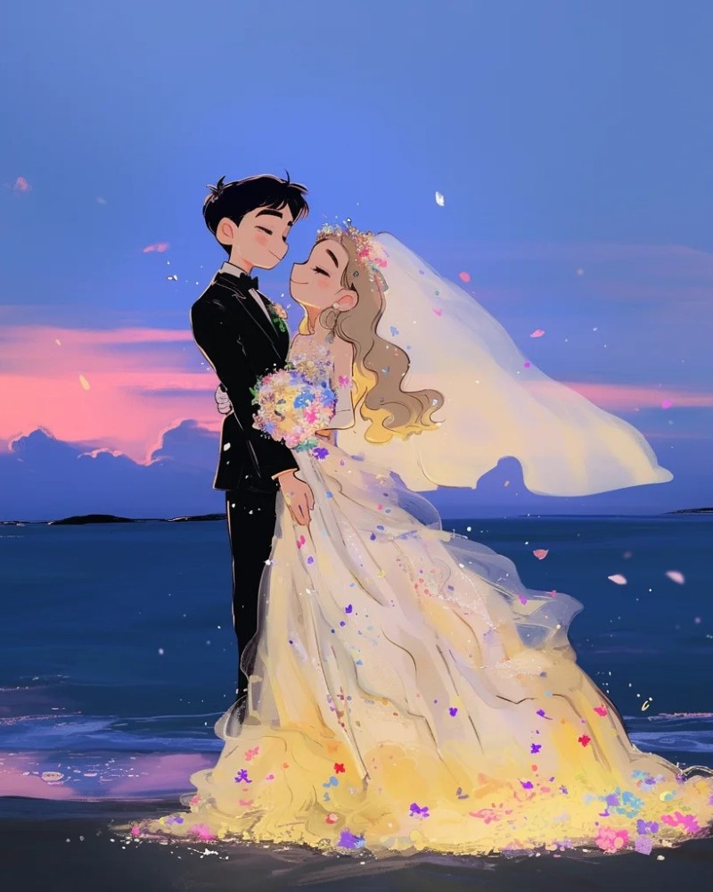 ảnh cưới anime 22