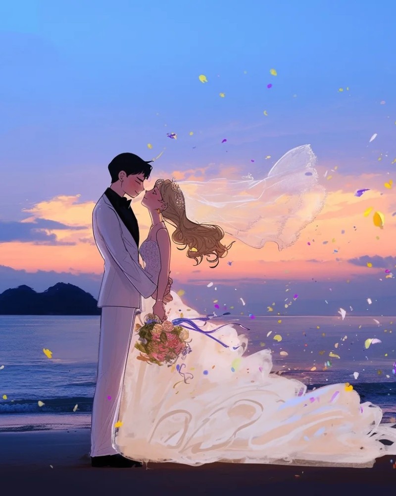 ảnh cưới anime 23