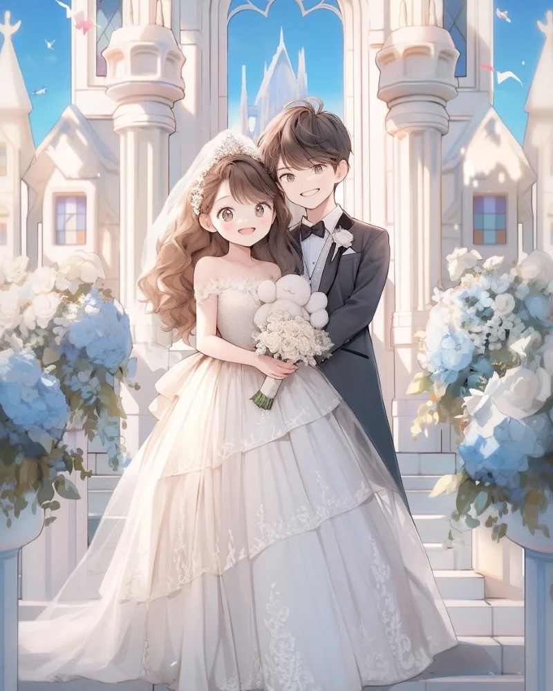 ảnh cưới anime 41