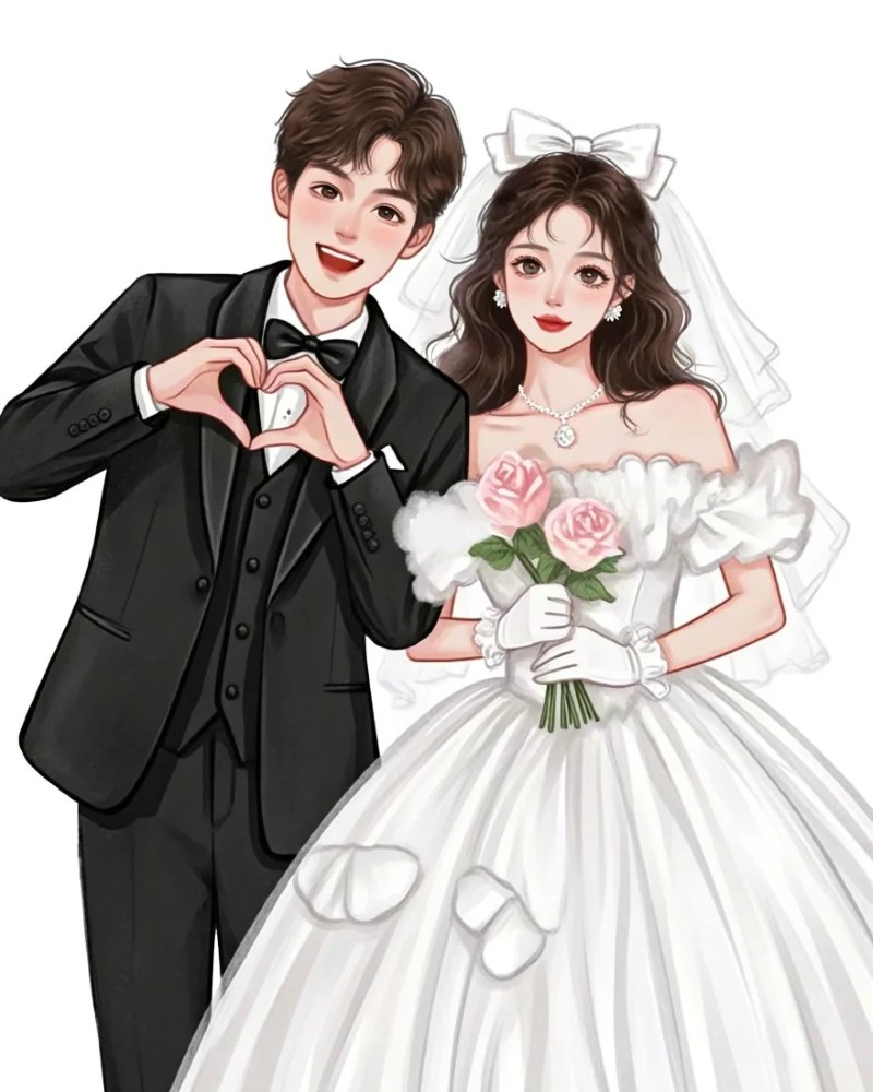 ảnh cưới anime 9