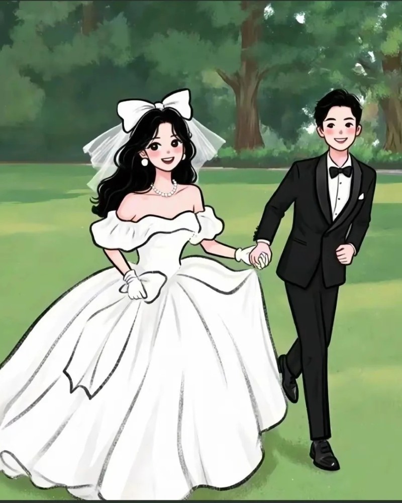 ảnh cưới anime cặp