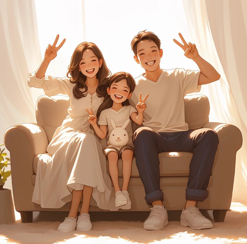ảnh gia đình anime 28