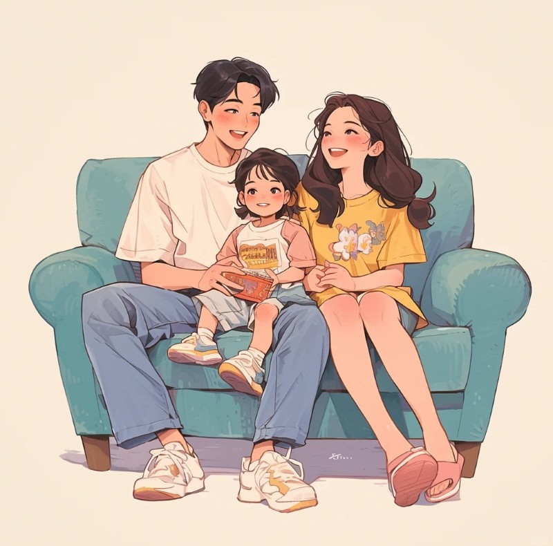 ảnh gia đình anime 31