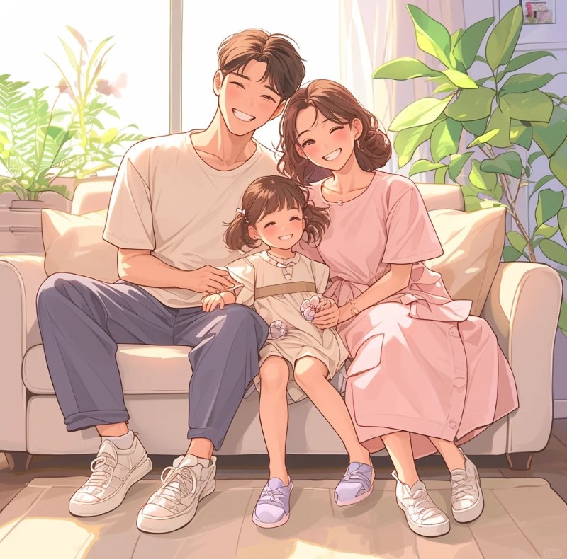 ảnh gia đình anime 32