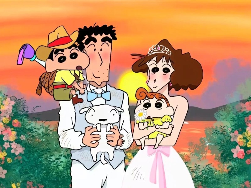 ảnh gia đình anime cute