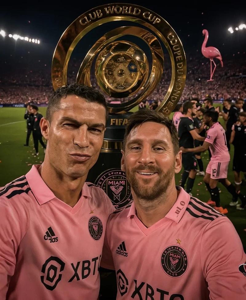 ảnh ronaldo và messi