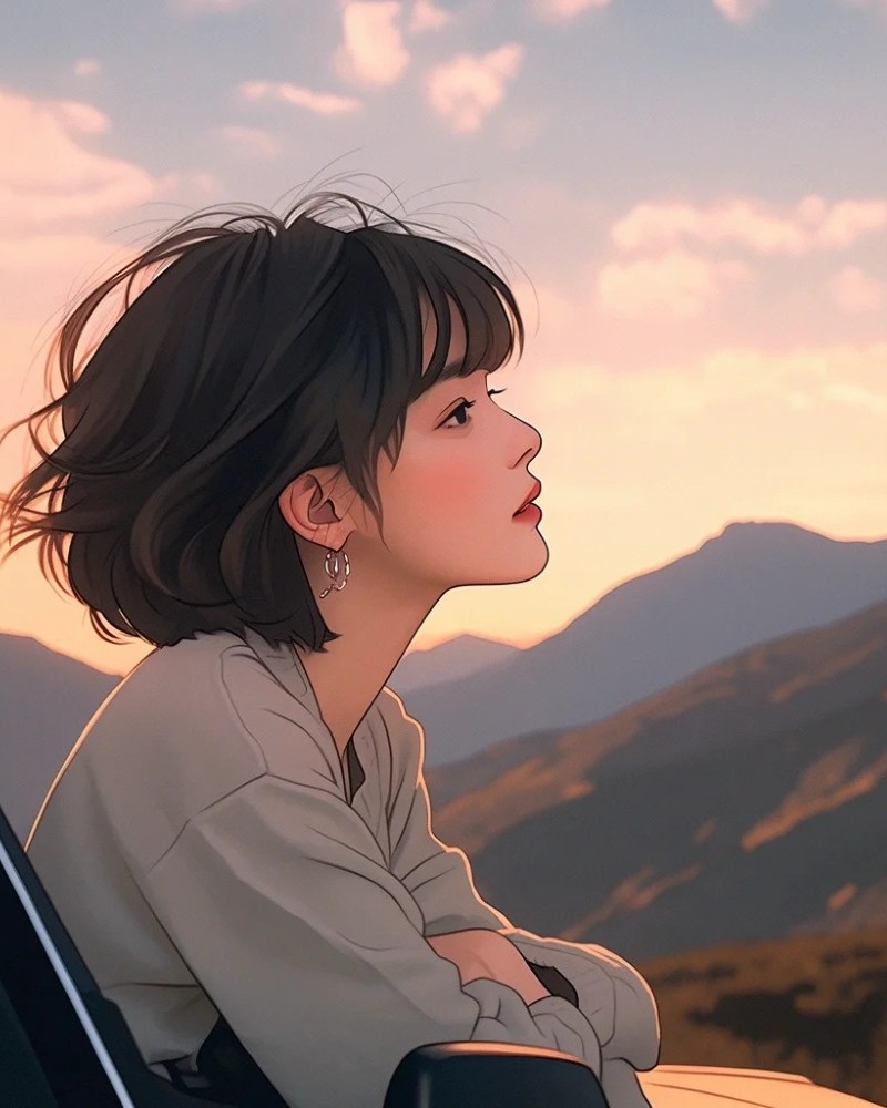 anime girl tóc ngắn 26