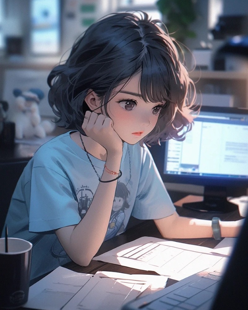 anime girl tóc ngắn 4