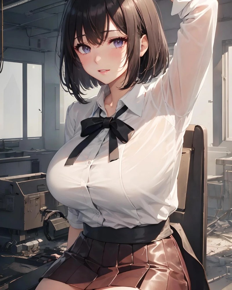 anime girl tóc ngắn 44