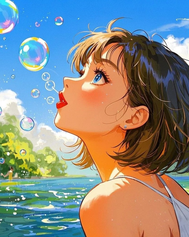 anime girl tóc ngắn 9