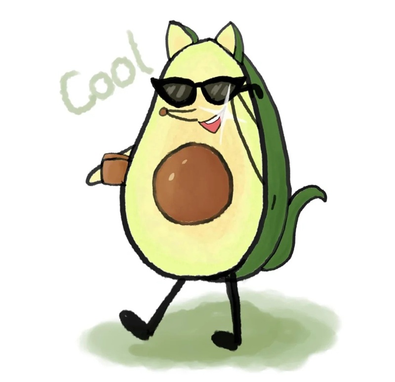 avatar quả bơ cute 14