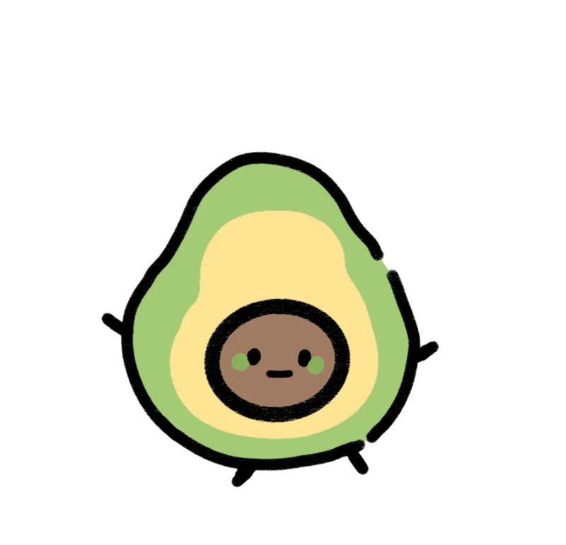 avatar quả bơ cute 22