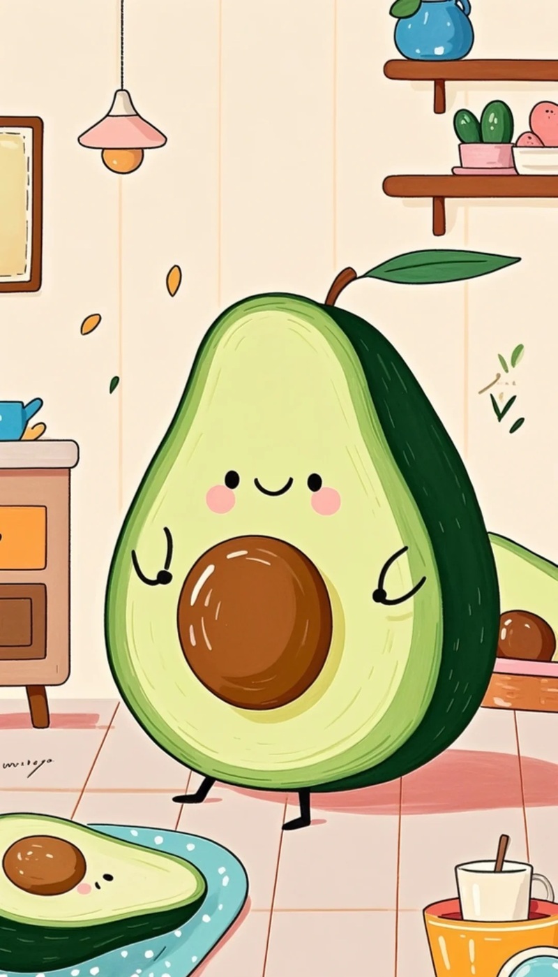 avatar quả bơ cute 28